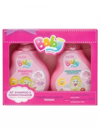 KIT BABY MURIEL SH E COND 100ML ROSA