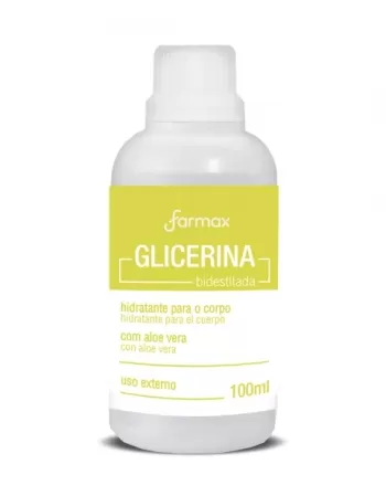 GLICERINA BIDESTILADA C/ ALOE VERA 100XML FARMAX