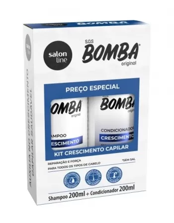 KIT SHAMPOO+CONDICIONADOR SOS BOMBA CRESCIMENTO 200ML