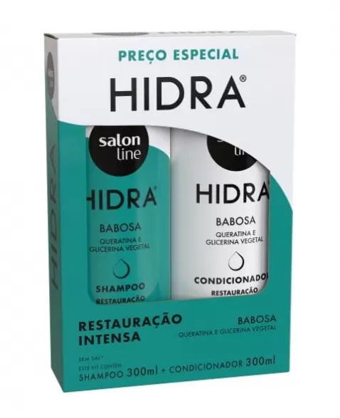 KIT SHAMPOO+CONDICIONADOR BABOSA HIDRA 300ML