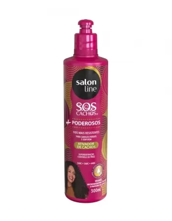 ATIVADOR DE CACHOS SOS CACHOS+PODEROSOS 300ML SALON LINE