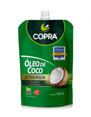 OLEO DE COCO EXTRA VIRGEM STAND POUCH 100ML COPRA