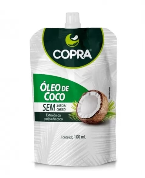 OLEO DE COCO S/ SABOR STAND POUCH 100ML COPRA