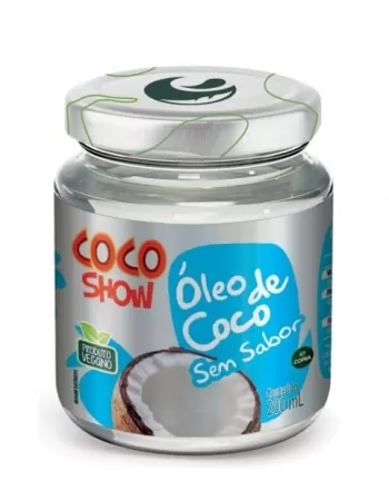 OLEO DE COCO S/ SABOR 200ML COCO SHOW COPRA
