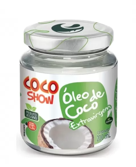 OLEO DE COCO EXTRA VIRGEM 200ML COCO SHOW COPRA