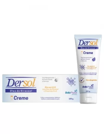 DERSOL CREME (A.G.E, PRATA COLOIDAL, CURCUMINA) 100G BELLA PHYTUS