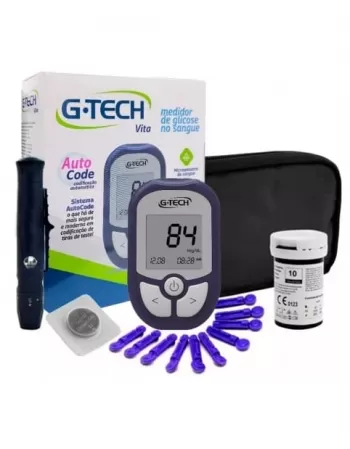 KIT MEDIDOR GLICOSE G-TECH VITA