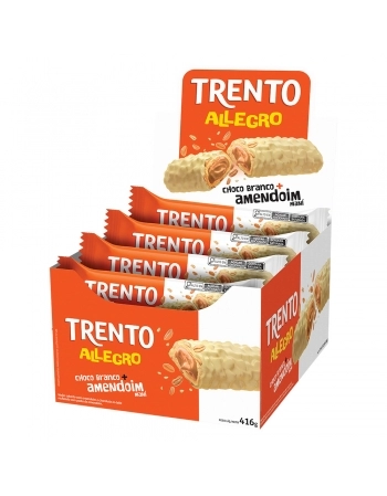 WAFER TRENTO ALLEGRO CHOCO BRANCO AMENDOIM DISPLAY C/16UNX26G