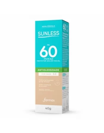 PROTETOR SOLAR FACIAL FPS60 3.0 SUNLESS 40G