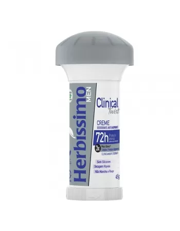 DESODORANTE HERBISSIMO TWIST 45G CLINICAL AZUL