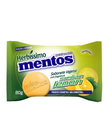 SABONETE VEGETAL HERBÍSSIMO MENTOS 80G SICILIAN LEMON