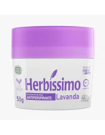 DESODORANTE HERBISSIMO CREME 55G LAVANDA