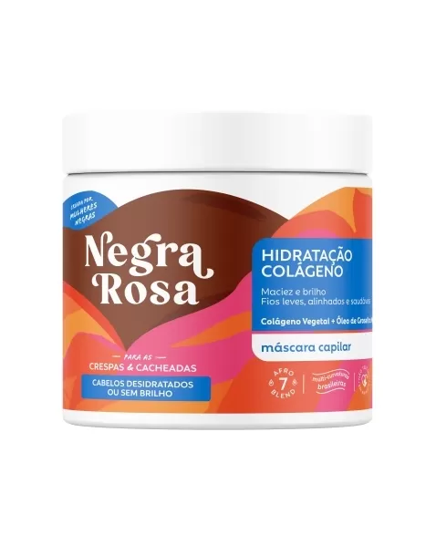 MASCARA HIDRATACAO NEGRA ROSA 500G