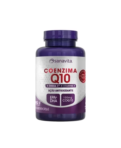 COENZIMA Q10 + OMEGA 3 C/60 CAPS SANAVITA