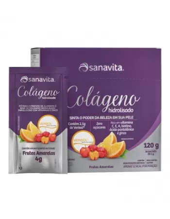 COLAGENO VERISOL FRUTAS AMARELAS SACHE 10X10G SANAVITA