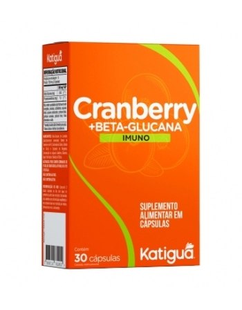 CRANBERRY + BETA-GLUCANA IMUNO 30 CAPS KATIGUA