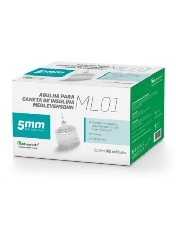 AGULHA P/ CANETA DE INSULINA 5MM 31G MEDLEVENSOHN