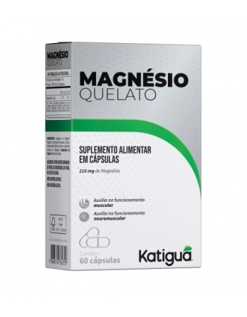 MAGNESIO QUELATO 210MG C/60 CAPS KATIGUA