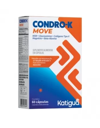 CONDRO K MOVE MSM+GLUC+COLAG+MAGN C/60 CAPS KATIGUA
