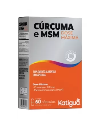CURCUMA + MSM DOSE MAXIMA C/60 CAPS KATIGUA