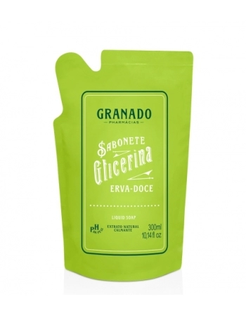 REFIL SAB. LIQ GLICERINA ERVA DOCE 300ML GRANADO