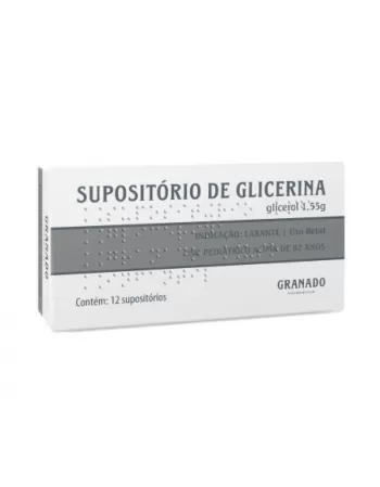 SUPOSITORIO GLICERINA ADULTO 5G C/12 GRANADO