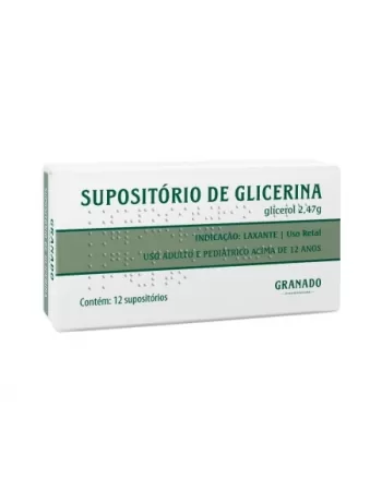 SUPOSITORIO GLICERINA INFANTIL 1.6G C/12 GRANADO