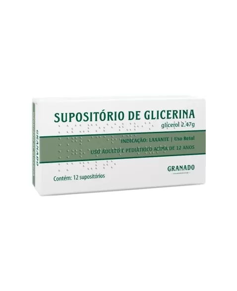 SUPOSITORIO GLICERINA INFANTIL 1.6G C/12 GRANADO