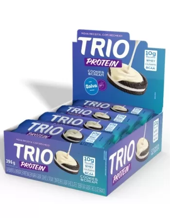 BARRA PROTEIN TRIO COOKIES E CREAM 33G C/12