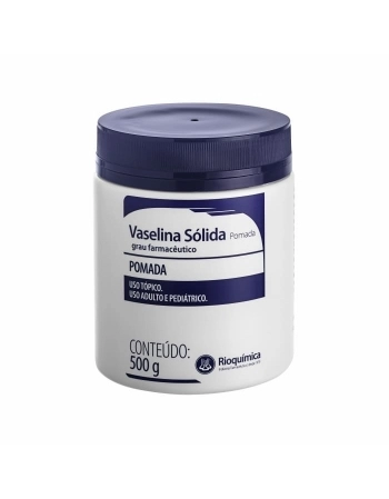 VASELINA SOLIDA POMADA 500G BISNAGA RIOQUIMICA