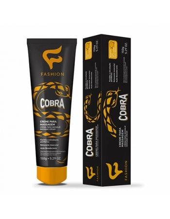 CREME PARA MASSAGEM COBRA 150G FASHION