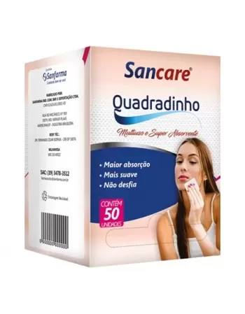 MULTIUSO QUADRADINHO C/50 UNIDADES SANCARE