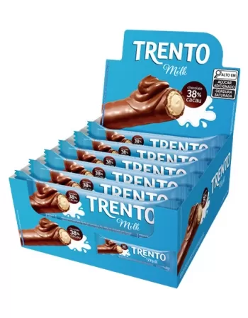 WAFER TRENTO MILK DISPLAY C/16UNX32G