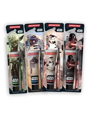 GEL DENTAL + ESCOVA MACIA JUVENIL STAR WARS DENTALCLEAN