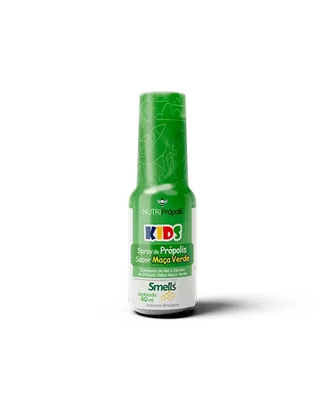 KIDS SPRAY DE MEL E PROPOLIS - MAÇA VERDE 40ML SMELLS