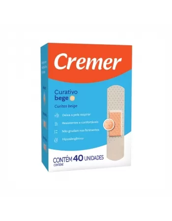 CURATIVO CREMER BEGE C/40UN