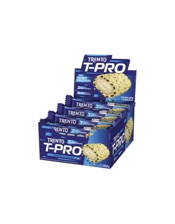 WAFER TRENTO T-PRO COOKIES E CREAM CHOCO BRANCO DISPLAY C/12UNX26G