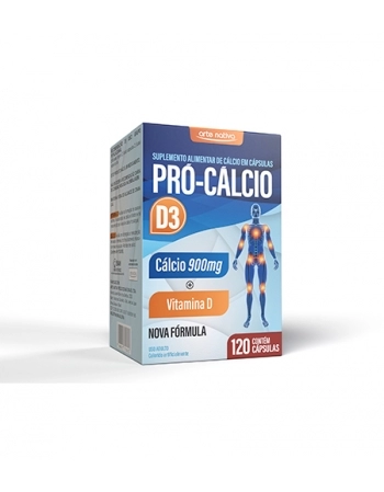 PRO CALCIO D3 500MG C/120 CAPSULAS ARTE NATIVA