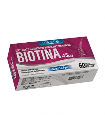 BIOTINA 45MCG 60 COMPRIMIDOS ARTE NATIVA