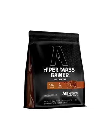 HIPER MASS GAINER W/CREATINE 3KG CHOCOLATE - ATLHETICA