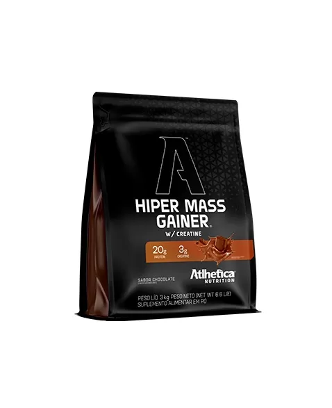 HIPER MASS GAINER W/CREATINE 3KG CHOCOLATE - ATLHETICA