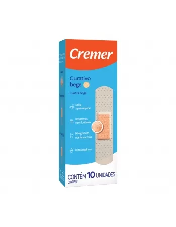 CURATIVO CREMER BEGE C/10UN