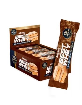 BEST WHEY BAR PROTEIN DISPLAY C/12 DULCE DE LECHE PREMIUM - ATLHETICA