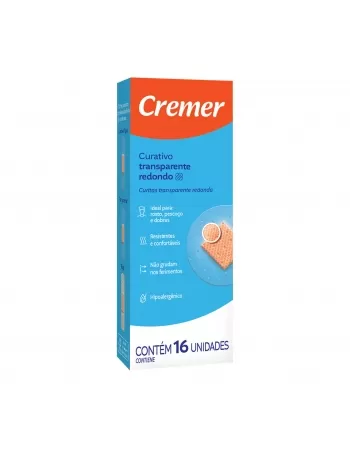 CURATIVO CREMER REDONDO TRANSPARENTE C/16UN