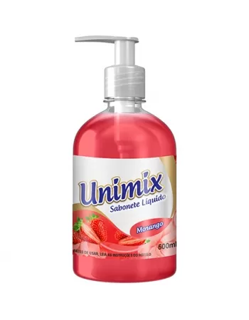 SABONETE LIQUIDO UNIMIX MORANGO 500ML