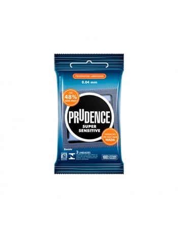 PRESERVATIVO PRUDENCE SUPER SENSITIVE C/ 3 INTENSE