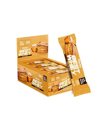 BEST WHEY BAR 12G PROTEIN DISPLAY C/12 PAO DE MEL - ATLHETICA