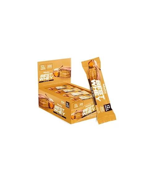 BEST WHEY BAR 12G PROTEIN DISPLAY C/12 PAO DE MEL - ATLHETICA