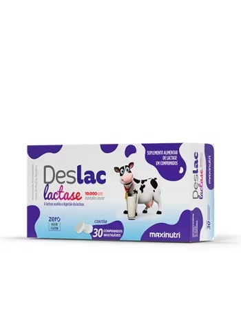 DESLAC LACTASE 10.000 FCC MASTIGAVEL C/30 CP MAXINUTRI