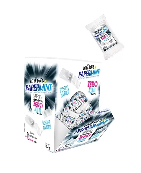 PASTILHA PAPERMINT EXTRA FORTE ZERO ACUCAR - DANILLA